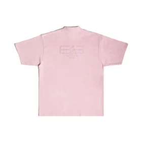 Camiseta BB Paris Strass de corte medio «Rosa» 739784TOVU83167