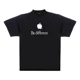Camiseta «Be Different» «Negro Blanco» 712398TNVB31070