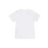 Camiseta blanca de manga corta holgada con logotipo de letras pequeñas 556104TYK289000