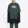Camiseta «City Paris» de corte medio «Verde» 612966TLVL73011