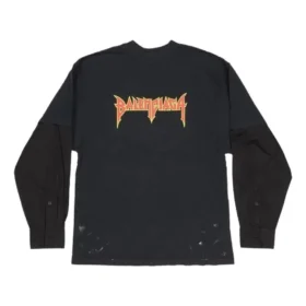 Camiseta con capas metálicas «Black Faded» 698631TMV881055
