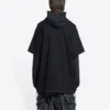 Camiseta con capucha de manga larga doble «Slime» «Negra» 681029TLVF11069
