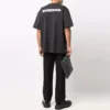 Camiseta con corte lateral «Black» 641655TLVB39034