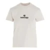Camiseta con cuello redondo y logotipo, gris/blanco 612964TJVD99054