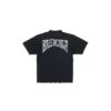 Camiseta con diseño dibujado a mano, corte medio «Black Faded» 764235TPVU41569