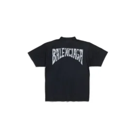 Camiseta con diseño dibujado a mano, corte medio «Black Faded» 764235TPVU41569