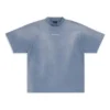 Camiseta con espalda al aire, corte medio «Azul y blanco» 764235TPVK14313