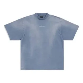 Camiseta con espalda al aire, corte medio «Azul y blanco» 764235TPVK14313
