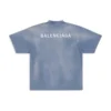 Camiseta con espalda al aire, corte medio «Azul y blanco» 764235TPVK14313
