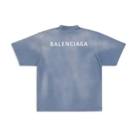 Camiseta con espalda al aire, corte medio «Azul y blanco» 764235TPVK14313