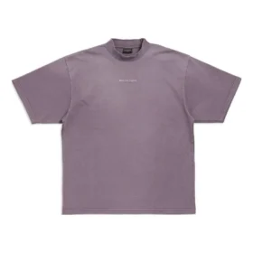 Camiseta con espalda al descubierto, corte medio «Purple Grey» 764235TPVK15500