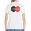 Camiseta con estampado, cuello redondo y manga corta, color blanco 612964TIV799000
