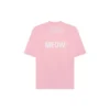 Camiseta con estampado, cuello redondo y manga corta, rosa 641532TJVG85630