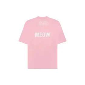 Camiseta con estampado, cuello redondo y manga corta, rosa 641532TJVG85630