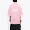 Camiseta con estampado, cuello redondo y manga corta, rosa 641532TJVG85630