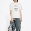 Camiseta con estampado de logotipo FW21, blanca 661705TKVF19081
