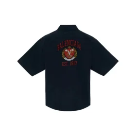 Camiseta con estampado del logotipo universitario «Est. 1917» «Azul oscuro» 675643TYB184100