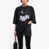 Camiseta con estampado Love Bear de la colección SS21, negra 641532TJVI11000