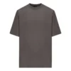 Camiseta con etiqueta de cuidado, corte medio «Gris-Negro» 724514TNVL91219