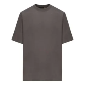 Camiseta con etiqueta de cuidado, corte medio «Gris-Negro» 724514TNVL91219
