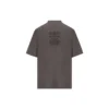 Camiseta con etiqueta de cuidado, corte medio «Gris-Negro» 724514TNVL91219