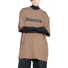 Camiseta con gorra, corte holgado «Tan» 651795TNVL17761