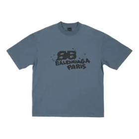 Camiseta con icono BB Icon dibujado a mano, corte medio «Azul negro» 612966TNVN44183