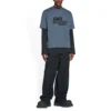 Camiseta con icono BB Icon dibujado a mano, corte medio «Azul negro» 612966TNVN44183