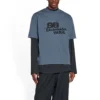 Camiseta con icono BB Icon dibujado a mano, corte medio «Azul negro» 612966TNVN44183