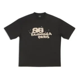 Camiseta con icono BB Icon dibujado a mano, corte medio, «Negro» 612966TNVN41059