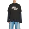 Camiseta con icono BB Icon dibujado a mano, corte medio, «Negro» 612966TNVN41059