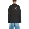 Camiseta con icono BB Icon dibujado a mano, corte medio, «Negro» 612966TNVN41059