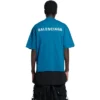 Camiseta con logotipo, corte medio «Azul» 612966TLVB99567