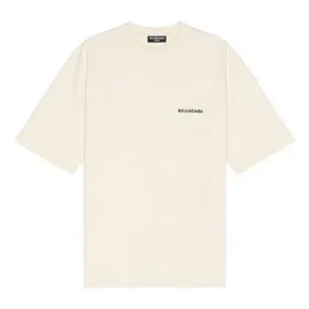 Camiseta con logotipo, corte medio «Beige» 612966TMVF49069