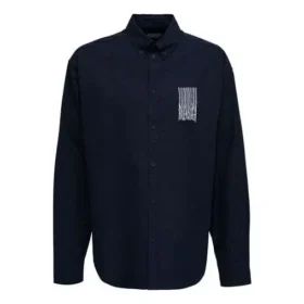 Camiseta con logotipo de código de barras «Navy» 662982TKM028065
