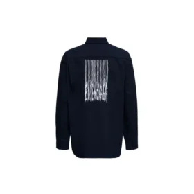 Camiseta con logotipo de código de barras «Navy» 662982TKM028065