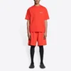 Camiseta con logotipo de corte medio «Bright Red» 612966TMVF43168