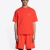 Camiseta con logotipo de corte medio «Bright Red» 612966TMVF43168
