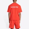 Camiseta con logotipo de corte medio «Bright Red» 612966TMVF43168