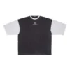 Camiseta con logotipo de manga 3/4 «Negro lavado y gris jaspeado» 699190TMVC81208