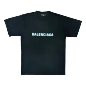 Camiseta con logotipo difuminado «Negro-azul» 661705TKVD51070