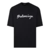 Camiseta con logotipo en letra cursiva «Black White» 612966TMVB41070