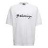 Camiseta con logotipo en letra cursiva «Blanco/Negro» 612966TMVB49040