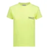 Camiseta con logotipo estampado, cuello redondo, amarilla 612964TJVF77110