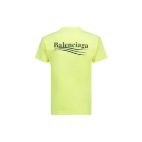 Camiseta con logotipo estampado, cuello redondo, amarilla 612964TJVF77110