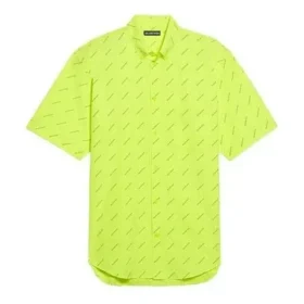 Camiseta con logotipo por toda la prenda «Amarillo neón» 534332TILX67110