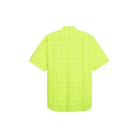 Camiseta con logotipo por toda la prenda «Amarillo neón» 534332TILX67110