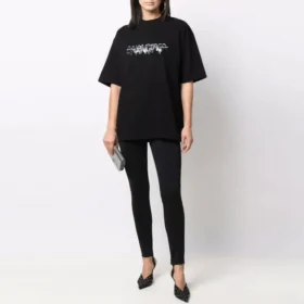 Camiseta con logotipo Slime, corte medio «Negro» 612966TLVF11069