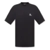 Camiseta con logotipo «Sporty B» de corte holgado «Negro» 681045TLVN11070
