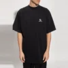 Camiseta con logotipo «Sporty B» de corte holgado «Negro» 681045TLVN11070